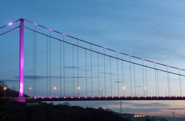 Fatih Sultan Mehmet Bridge in Istanbul.