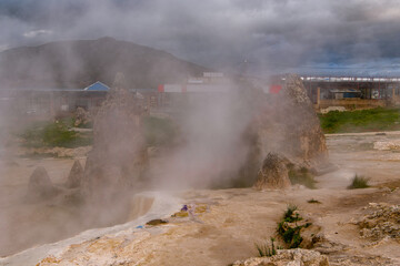 Nature and the thermal springs in Guelma, Algeria.