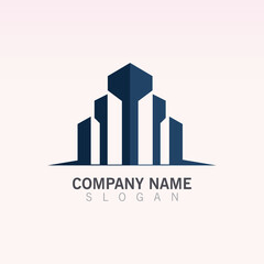 Building Creative construction logo design vector template