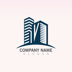 Building Creative construction logo design vector template