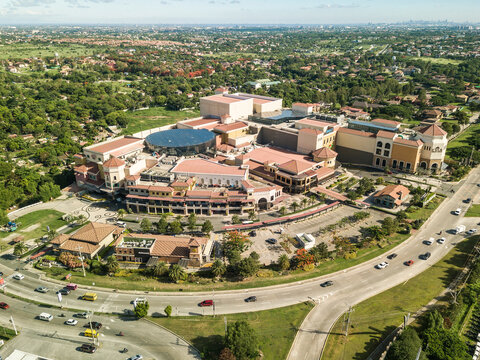 Las Pi&ntilde;as, Philippines: Aerial of Evia Lifestyle Center and surrounding areas.