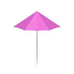 Cocktail umbrella in a flat style. Cocktail umbrella icon. Isolated. Vector.