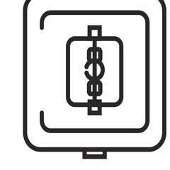 dollar sign icon icon vector for web and apps