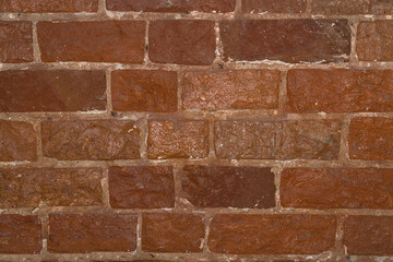 A wall of red brick for the background