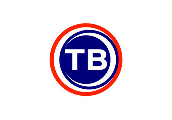 Obraz premium Initial Monogram Letter T B Logo Design Vector Template. T B Letter Logo Design