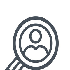 magnifying glass with heart