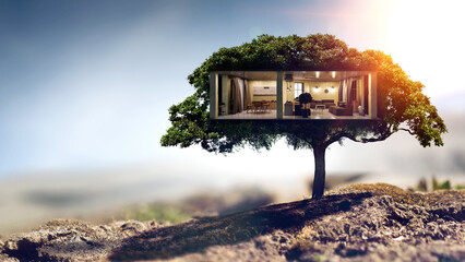 Real estate and ecology concept