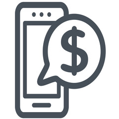 vector illustration of a dollar sign