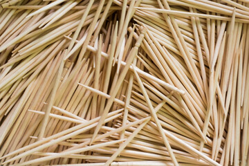 Many toothpicks that fill the entire photo