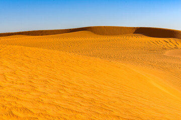 Beautiful view of the Sahara desert
