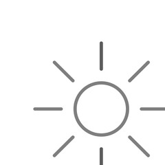 sun icon vector for web and apps