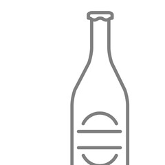 bottle icon vector for web and apps