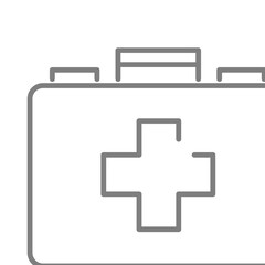 first aid kit icon vector for web and apps
