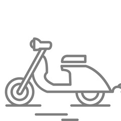 scooty icon vector for web and apps