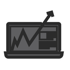 graph icon vector for web and apps