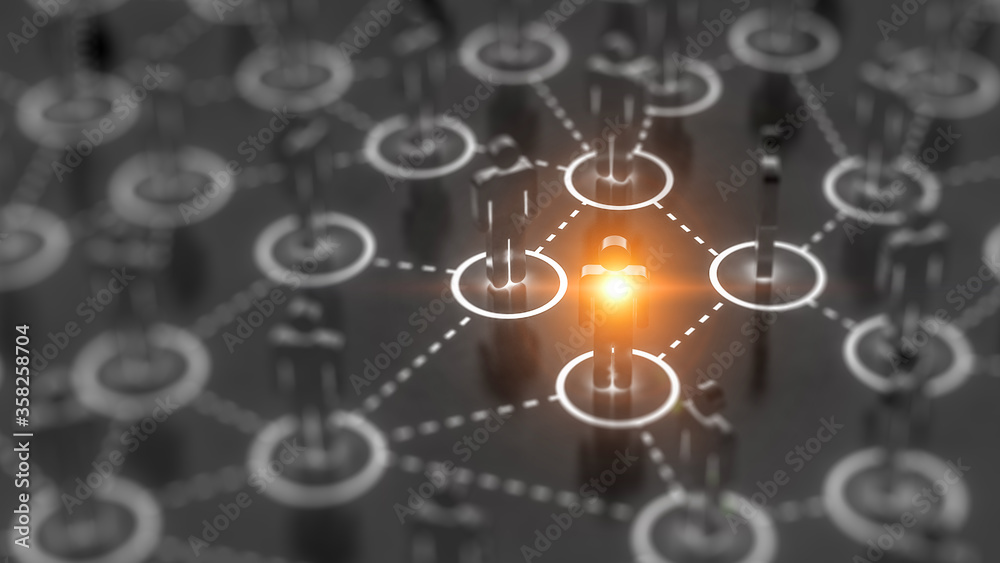Aufkleber social web network background image