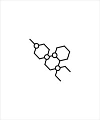 chemical bond icon,vector best line icon.