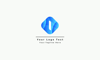 Initial Letter I Logo Template Design Vector Illustration