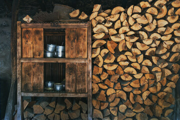 Korean traditional kitchen.