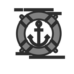 anchor icon vector illustration