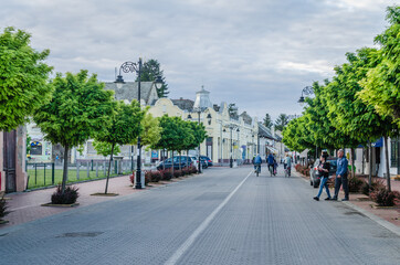 Novi Sad, Serbia - May 31. 2020: Panorama of the Vojvodina town of Srbobran 
