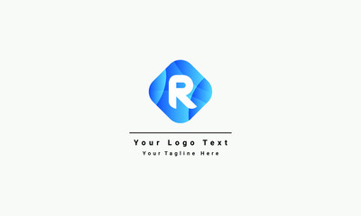 Initial Letter R Logo Template Design Vector Illustration
