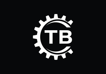 Initial Monogram Letter T B Logo Design Vector Template. T B Letter Logo Design