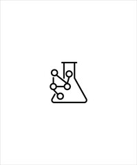 chemical reaction icon,vector best line icon.