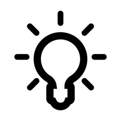 Light of bulb icon vector