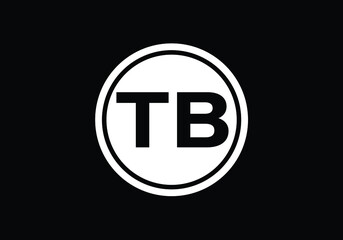 Initial Monogram Letter T B Logo Design Vector Template. T B Letter Logo Design