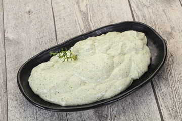 Cottage cream snack with herbs
