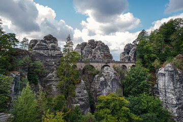 Fototapeta na wymiar Elbsandsteingebirge - Sächsische Schweiz – Bastei