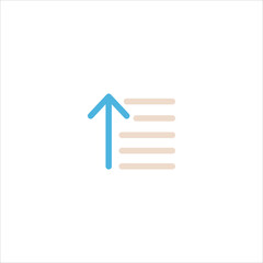 alignment text tool icon flat vector logo design trendy