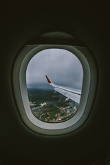 Naklejka premium windows plane