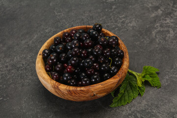 Fresh ripe sweet black currant
