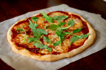 home made pizza Italian cuisine