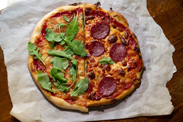 home made pizza Italian cuisine