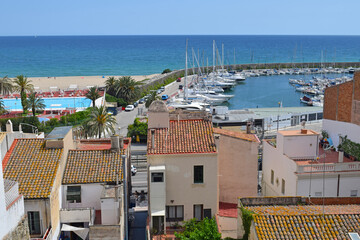 Vistas  puerto El Masnou Barcelona España