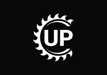 Initial Monogram Letter U P Logo Design Vector Template. UP Letter Logo Design