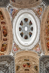 church interior ceiling fresco old
