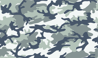 Military camouflage seamless pattern. Urban style. Black, white and gray colors. 
