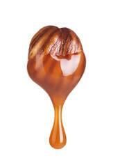 Hazelnut dipped in caramel