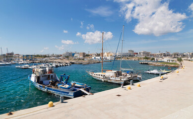 Vista del porto di San Foca - Salento
