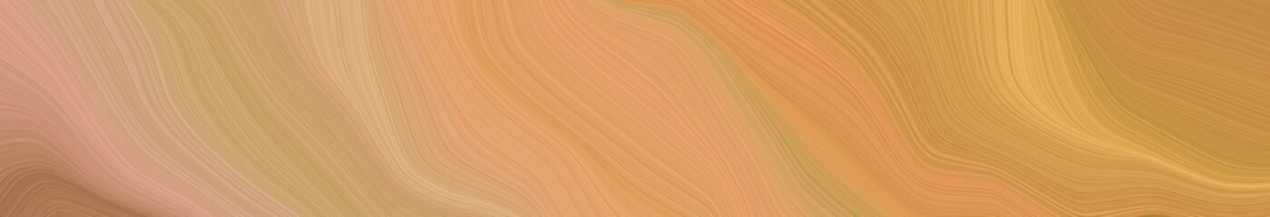 landscape banner with waves. curvy background illustration with sandy brown, dark salmon and burly wood color