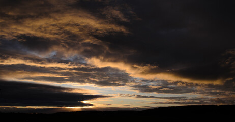 sunset in the clouds