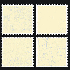 Obraz premium Postage stamps in grunge style. Set of textured postmarks . vector collection of vintage post marks.