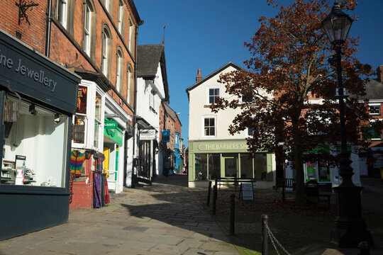 Ashbourne, Derbyshire, UK: October 2018: Victoria Square