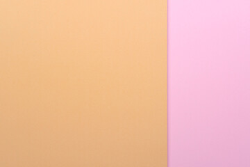 Pastel orange and pink paper color for background.
