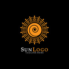 Sun Vector illustration Icon