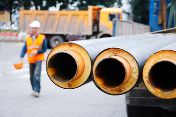 Metal pipes with thermal insulation